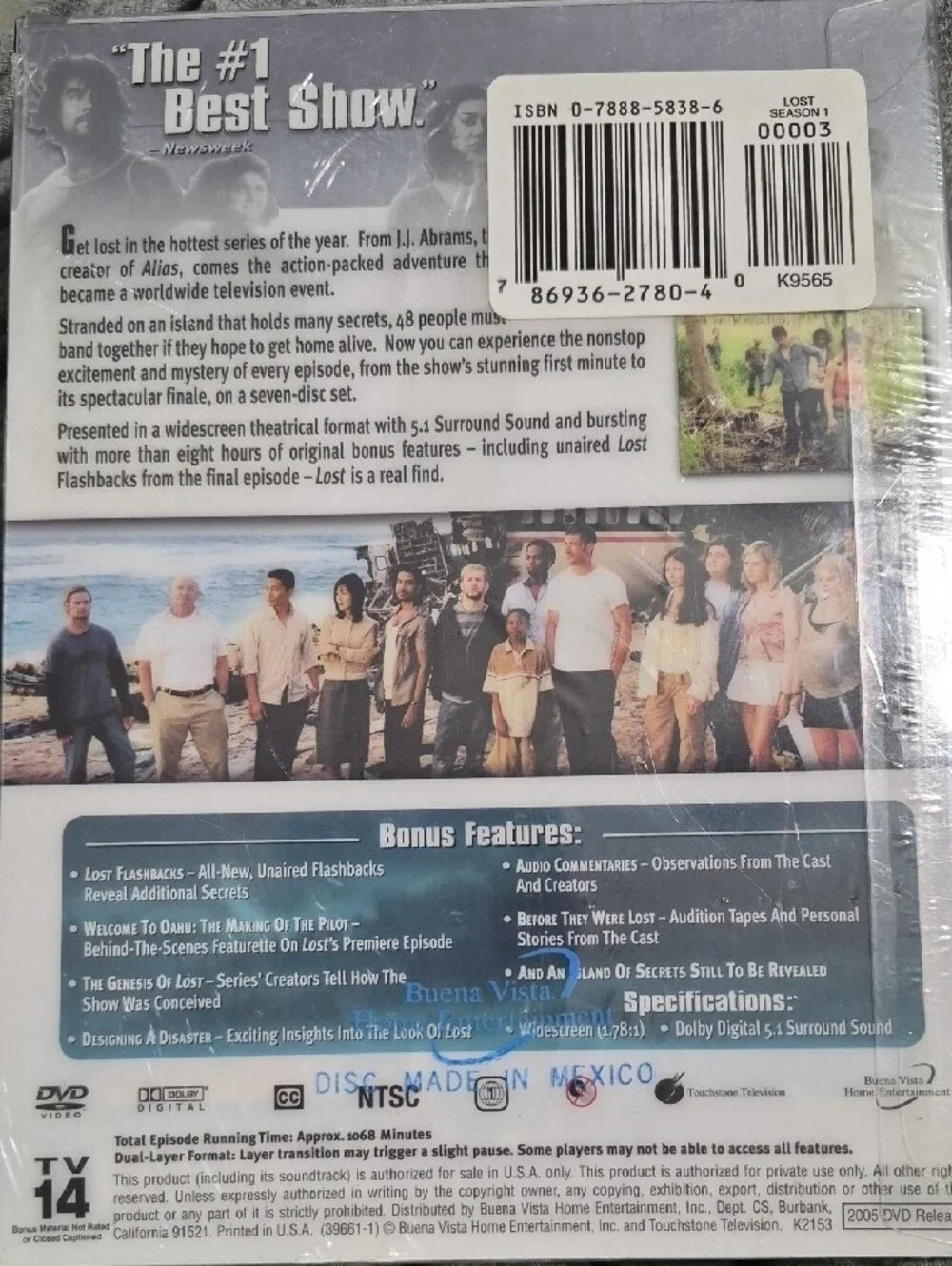 LOST: The Complete First Season (White) - TV Series DVD
